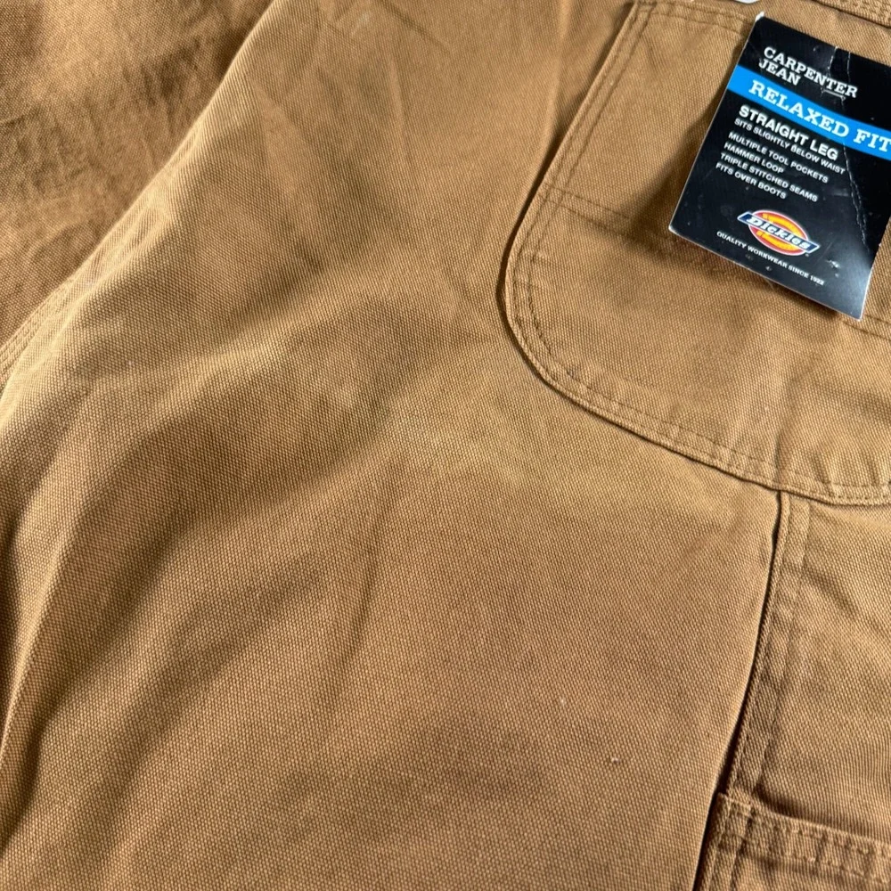 Men's 48X30 Dickies‎ Relaxed Fit Straight Leg Khaki Carpenter Khakis Pants NEW